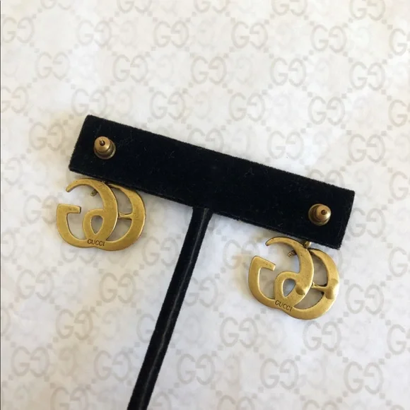 Authentic Gucci GG Snake Marmont Earrings - Picture 3 of 6
